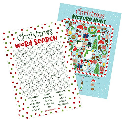 Christmas Party Games  (2 Game Bundle) - Word Search...