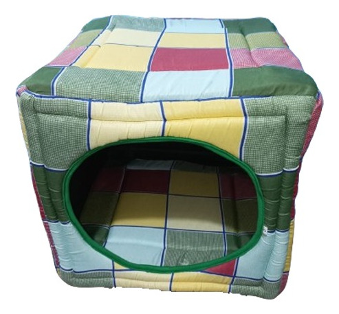 Cama Cubo Para Perros / Gatos 3 Posiciones 40x40x40cm