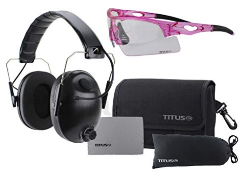 Combo De Orejeras Delgadas Y Gafas De Seguridad Titus