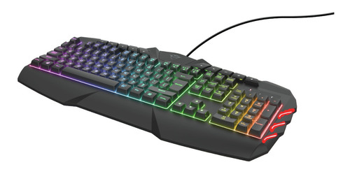 Teclado Gamer Trust Gxt 881 Odyss Semi Mecanico  Iluminación