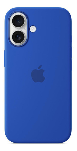Funda Silicona Iphone 16 Silicone Case Azul Marino Lisa