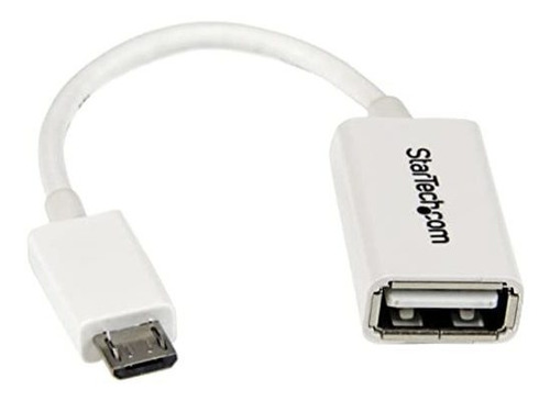 Adaptador Usb On-the-go Micro Usb A Usb A Blanco