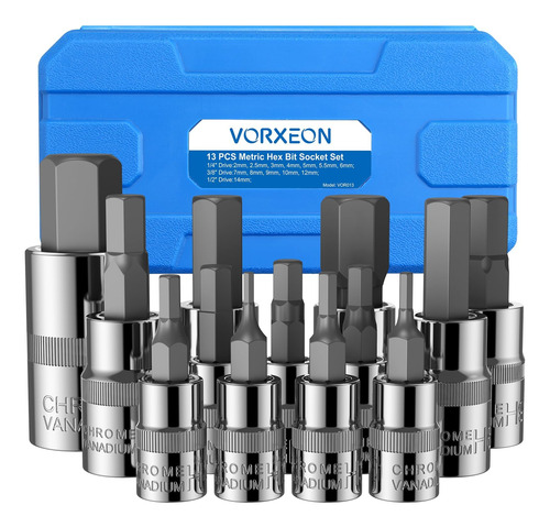 Vorxeon Juego De 13 Llaves Hexagonales Metricas Allen, 50bv3