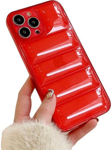 Funda Chamarra Puff Para iPhone 14/14 Plus/14pro/14 Pro Max
