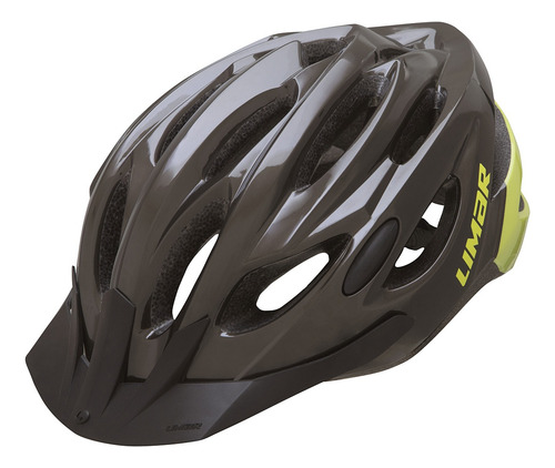 Casco De Bicicleta Limar Scrambler Color Bronce Oscuro Y Verde Fluor Talle M
