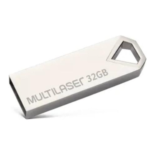 Pendrive Multilaser Diamond 32gb - Usb 2.0 - Prata