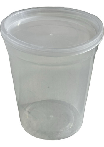 Envase Garvi Plástico Rígido 1 Litro Con Tapa Caja 180 Pzs