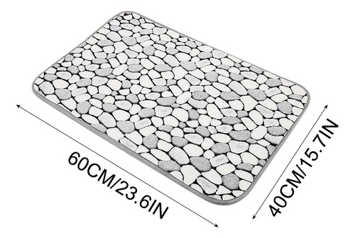 Alfombras De Baño De Espuma Viscoelástica Con Rayas Gruesas
