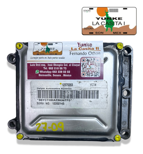 Computadora Saturn Vue 2.2l 2007 12579383 (ycth) (Usado)