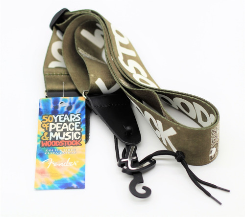 Correia Para Guitarra Fender Woodstock Original Nova