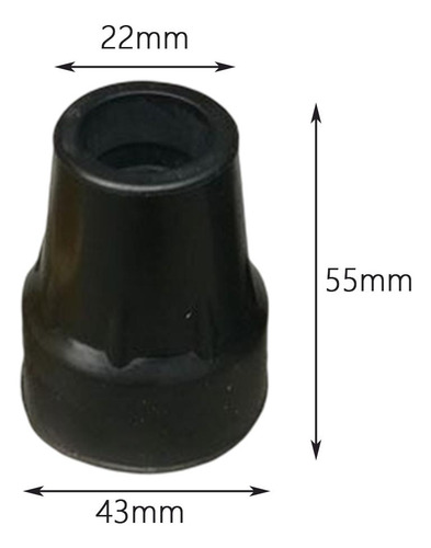 4 X 4 Piezas De Repuesto De Puntas De Bastón De Goma De 7/8