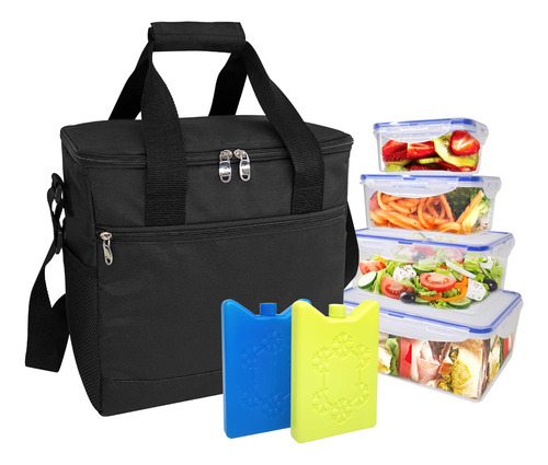 Uybieef Bento Box Adult Lunch Box With Lunch Bag, Stackable