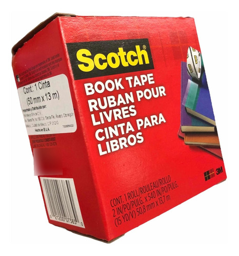 Cinta P/ Reforzar Libros 3m Scotch Book Tape 50.8mm X 13.7m