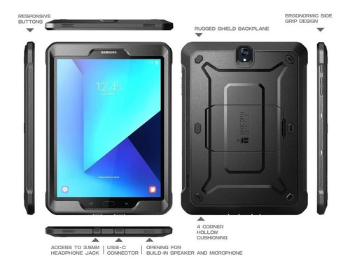 Case Supcase Para Galaxy Tab S3 T820 T825 Protector 360°