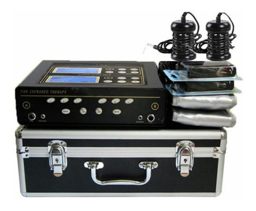 Desintoxicador Iónico Profesional Dual Con Bandas Infrarroja Color Negro