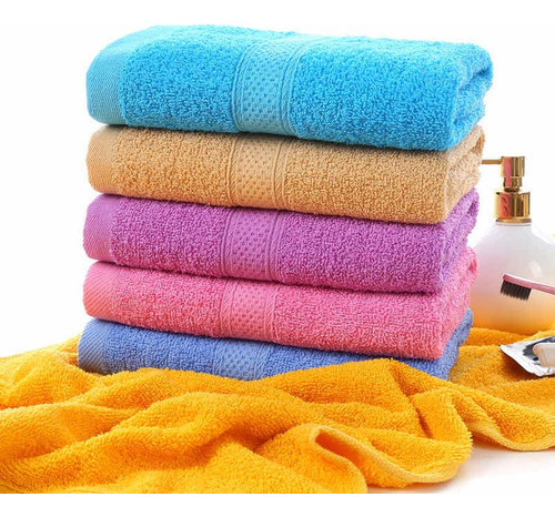 Pack 6 Toalla De Baño Algodón 140*75 Surtido Colores 21