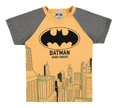 Camiseta Infantil Batman Marlan M6067 - Tam. 4 À 10 Original