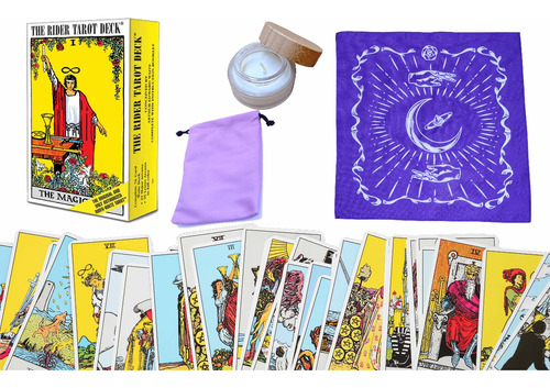 Cartas Del Tarot Rider Waite De Lujo Con Instructivo Español