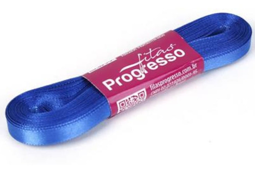 Fita De Cetim Progresso 7mm - 10m Cor 214 Azul Royal - 01 Un