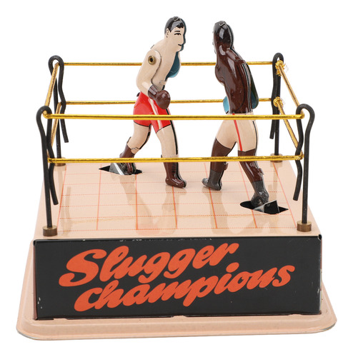 Ring De Boxeo Con Forma De Reloj, Juguete Decorativo De Hoja
