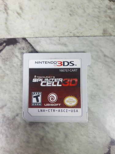 Juego Splinter Cell 3d Nintendo 3ds Solo Cartucho 