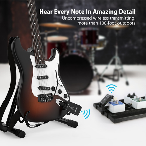 Transmisor Y Receptor Para Guitarra Ammoon 6 Canales