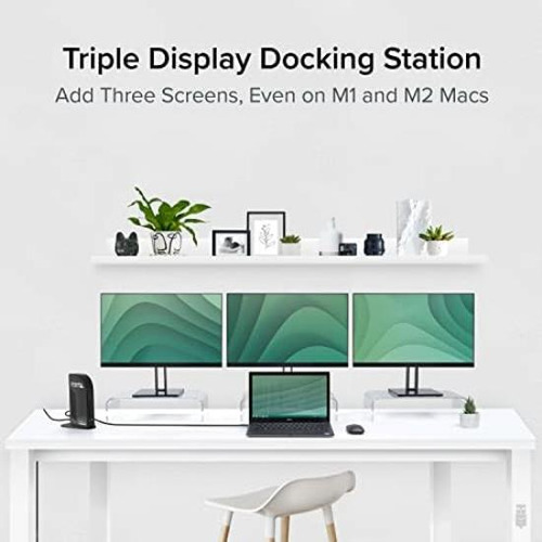 Estación De Acoplamiento Usb-c Enchufable Para 3 Monitores