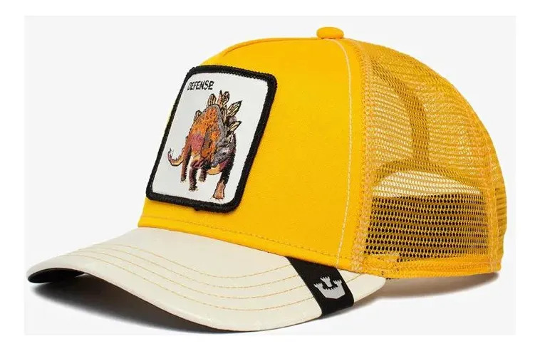 Gorra Goorin Bros. Trucker Snapback - Defense Stegosaurus Amarillo Unico