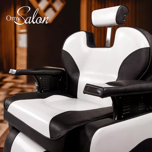 Silla de peluquería reclinable para peluquería de 360 grados, giratorias,  sillas de peluquería para estilista, silla de salón de tatuajes, equipo de