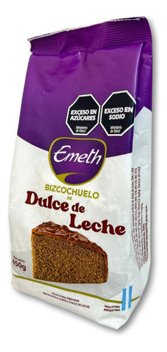 Bizcochuelo Sabor A Dulce De Leche Emeth 450 Gr