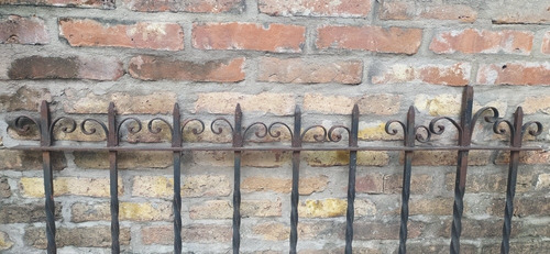 Rejas Para Jardín Cerco Parque De Hierro Forjado Macizo. (Usado)