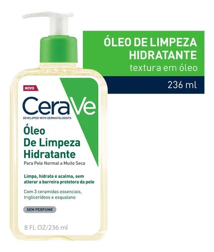 Óleo de Limpeza Hidratante Para Pele Normal E Muito Seca 236 ml C...