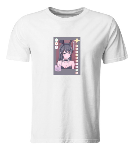 Playera Individual Ani5. Anime Manga Mai Sakurajima