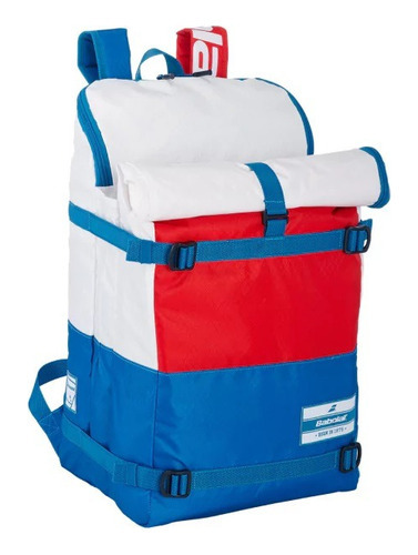 Mochila Tenis Babolat Backpack 3+3 Evo Color Blanco/azul/rojo