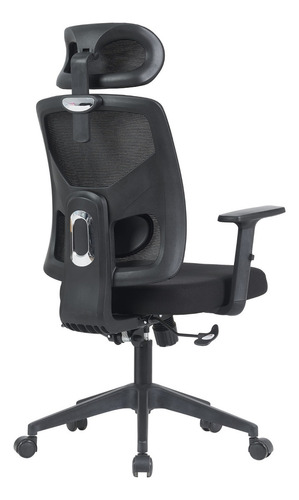 Cadeira Ergonômica Escritório Presidente Mesh Sistema Relax Cor Preto Material Do Estofamento Tecido
