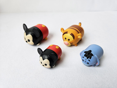 Cuatro Mini Tsum Tsum 3 Cm Disney Mickey Mouse Tigger E Igor (Usado)