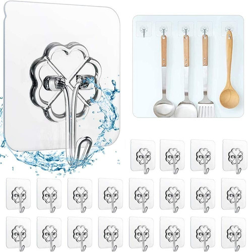Imagen 4 de 10 de Gancho De Pared X3 Portatil Adhesivo Soporte De Hasta 15 Kg
