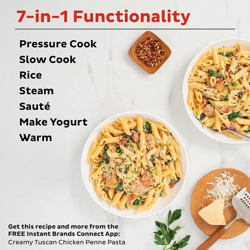 Olla A Presión Instant Pot, 7.5 Litros, Eléctrica, 7 En 1