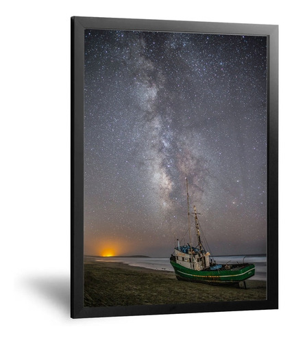 Cuadro Barco Estrellas - 42x60 Cm - Calidad Premium