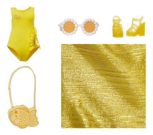 Rainbow High Sunny Muñeca De Moda Traje De Baño Amarillo 4+
