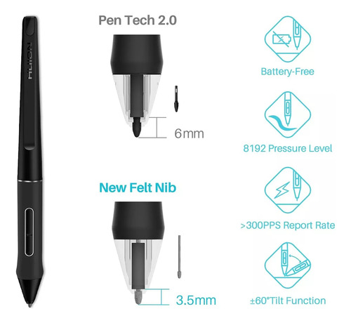 Huion Tableta Grafica S24 Plus (Usado)