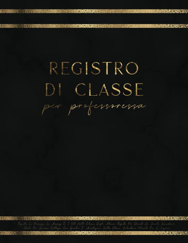 Libro: Registro Di Classe Per Professoressa: Registra Le Pre