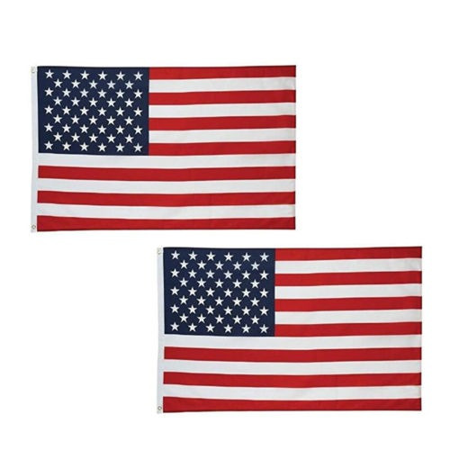 2pcs 3 X 5 Pies Bandera Americana Estados Unidos Estrellas Y