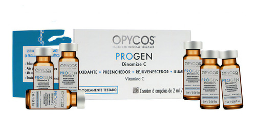 Dinamize Vitamina C A 10% Clareadora E Antiage Opycos/6x2ml