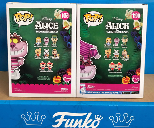Funko Cheshire Cat Glow 1059 Y 1199 Set De Dos Piezas (Usado)