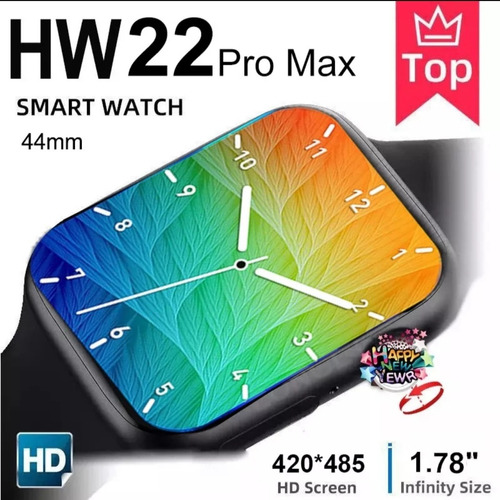 Reloj Inteligente Smartwatch Hw22 Pro Max Carga Inalámbrica