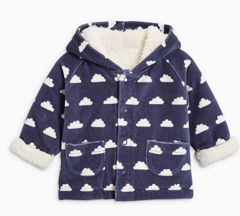 Casaca Polar Abrigo Con Capucha Bebes 0-3 Meses Next.co.uk