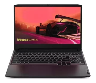 Laptop gamer Lenovo IdeaPad 15ACH6 shadow black 15.6", AMD Ryzen 5 5600H 8GB de RAM 512GB SSD, NVIDIA GeForce RTX 3050 120 Hz 1920x1080px Windows 10 Home