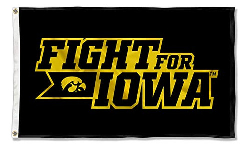 Bandera De Iowa Hawkeyes  Fight For Iowa 