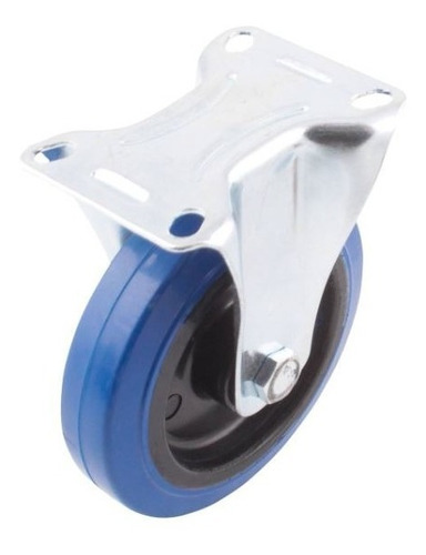 Rodaja De Goma Elástica Azul 4´´ X 1-1/4´´ 90 Kg 4 Piezas